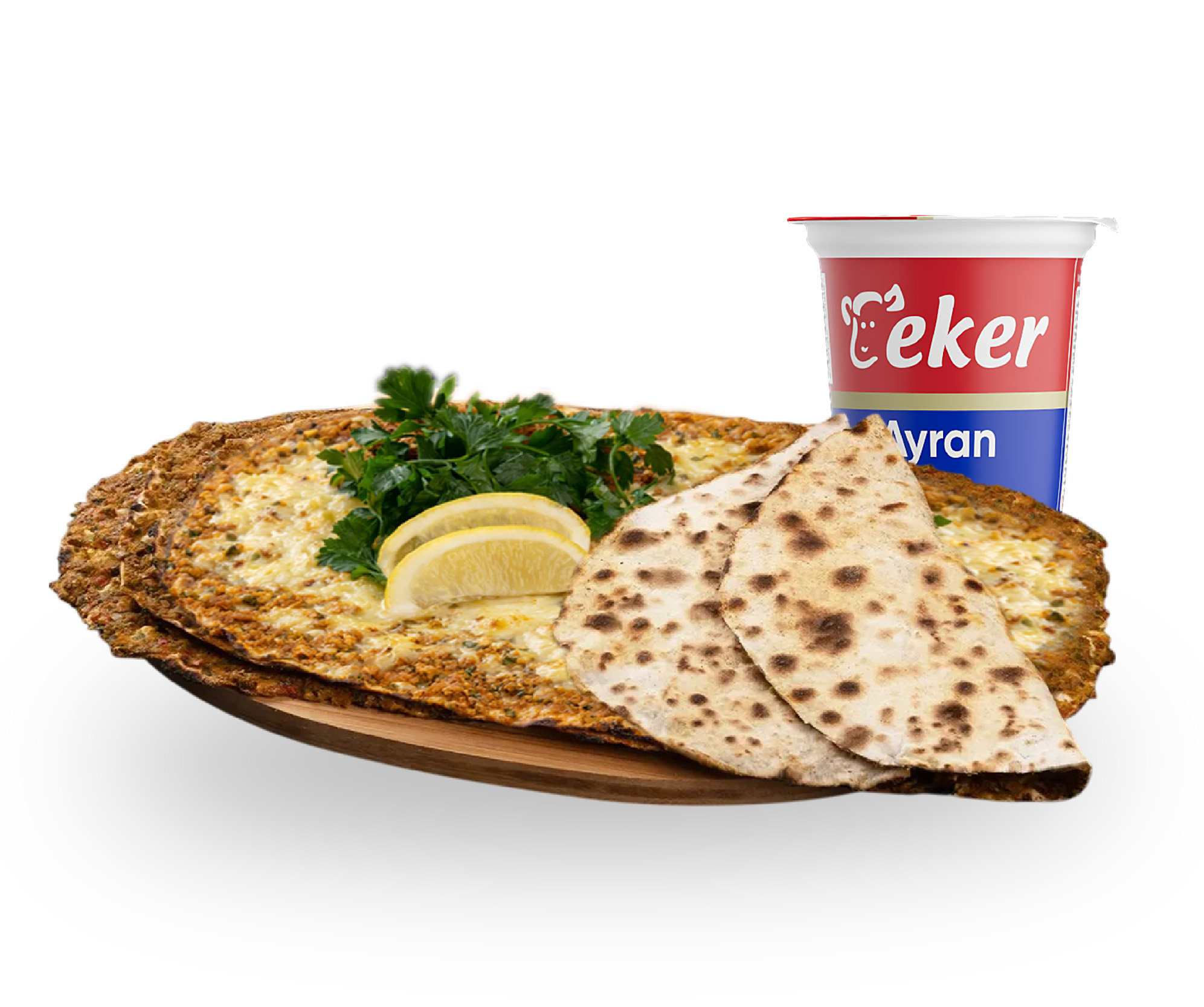 3 Lü Lahmacun + AYRAN (Kaşarlı)
